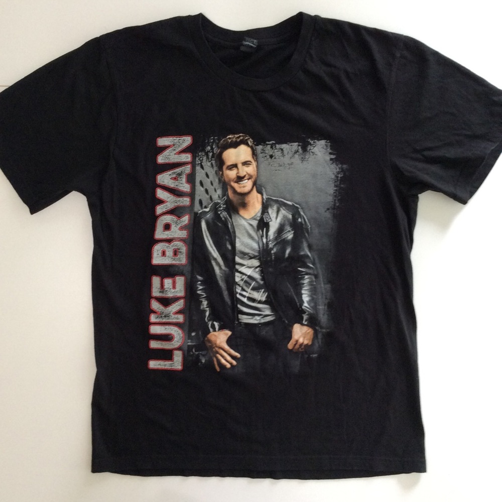 Luke Bryan Black Graphic T-Shirt